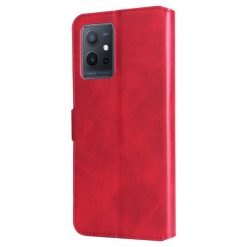 Kryty na mobil | Peňaženkové puzdro Classic Leather case červené – Vivo Y55 5G | Kryty na mobil