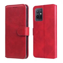 Kryty na mobil | Peňaženkové puzdro Classic Leather case červené – Vivo Y55 5G | Kryty na mobil