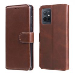 Kryty na mobil | Peňaženkové puzdro Classic Leather case hnedé – Vivo Y55 5G | Kryty na mobil