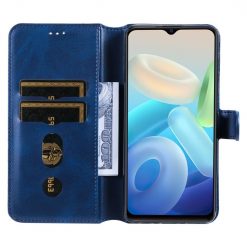 Kryty na mobil | Peňaženkové puzdro Classic Leather case modré – Vivo Y55 5G | Kryty na mobil
