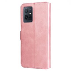 Kryty na mobil | Peňaženkové puzdro Classic Leather case ružové – Vivo Y55 5G | Kryty na mobil