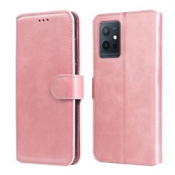 Kryty na mobil | Peňaženkové puzdro Classic Leather case ružové – Vivo Y55 5G | Kryty na mobil
