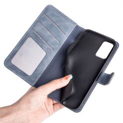 Kryty na mobil | Peňaženkové puzdro Dual Wavy Case modré – Samsung Galaxy M13 | Kryty na mobil