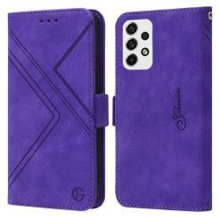 Kryty na mobil | Peňaženkové puzdro Geometric fialové – Samsung Galaxy A53 5G | Kryty na mobil