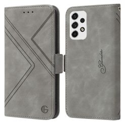 Kryty na mobil | Peňaženkové puzdro Geometric sivé – Samsung Galaxy A53 5G | Kryty na mobil