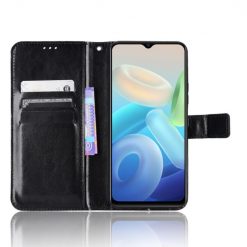 Kryty na mobil | Peňaženkové puzdro Grand case čierne – Vivo Y55 5G | Kryty na mobil