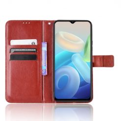 Kryty na mobil | Peňaženkové puzdro Grand case hnedé – Vivo Y55 5G | Kryty na mobil