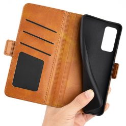 Kryty na mobil | Peňaženkové puzdro Magnetic fresh case hnedé – Samsung Galaxy M13 | Kryty na mobil