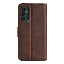 Kryty na mobil | Peňaženkové puzdro Magnetic fresh case tmavohnedé – Samsung Galaxy M13 | Kryty na mobil