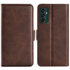 Kryty na mobil | Peňaženkové puzdro Magnetic fresh case tmavohnedé – Samsung Galaxy M13 | Kryty na mobil