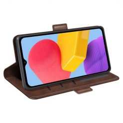 Kryty na mobil | Peňaženkové puzdro Magnetic fresh case tmavohnedé – Samsung Galaxy M13 | Kryty na mobil
