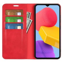 Peňaženkové puzdro Posh magnetic case červené – Samsung Galaxy M13 | Kryty na mobil Kryty na mobil | Peňaženkové puzdro Posh magnetic case červené – Samsung Galaxy M13 | Kryty na mobil