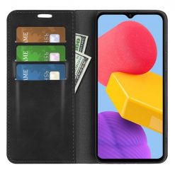 Kryty na mobil | Peňaženkové puzdro Posh magnetic case čierne – Samsung Galaxy M13 | Kryty na mobil