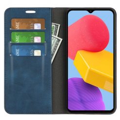 Kryty na mobil | Peňaženkové puzdro Posh magnetic case modré – Samsung Galaxy M13 | Kryty na mobil