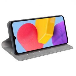Kryty na mobil | Peňaženkové puzdro Posh magnetic case sivé – Samsung Galaxy M13 | Kryty na mobil