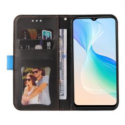 Peňaženkové puzdro Stitching čierno-modré – Vivo Y76 5G | Kryty na mobil Kryty na mobil | Peňaženkové puzdro Stitching čierno-modré – Vivo Y76 5G | Kryty na mobil