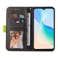 Kryty na mobil | Peňaženkové puzdro Stitching čierno-zelené – Vivo Y76 5G | Kryty na mobil