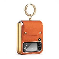 Kryt Color Skin Case oranžový – Samsung Galaxy Z Flip 4