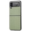Kryty na mobil | Kryt Cross Pattern Slim hnedý – Samsung Galaxy Z Flip 4 | Kryty na mobil