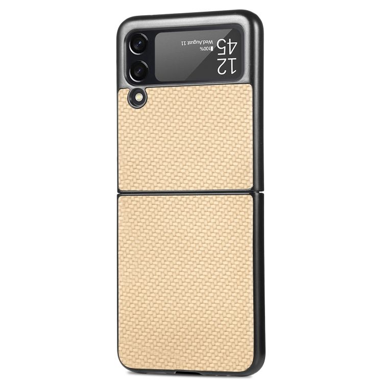 Kryt Cross Pattern Slim zlatý – Samsung Galaxy Z Flip 4 | Kryty na mobil Kryty na mobil | Kryt Cross Pattern Slim zlatý – Samsung Galaxy Z Flip 4 | Kryty na mobil