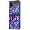 Kryty na mobil | Kryt Painting Ring case Farebné oblaky – Samsung Galaxy Z Flip 4 | Kryty na mobil