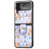 Kryty na mobil | Kryt Painting Ring case Farebný hexagón – Samsung Galaxy Z Flip 4 | Kryty na mobil