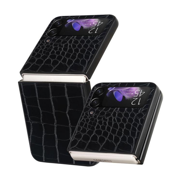 Kryt Pattern Case Čierny krokodíl – Samsung Galaxy Z Flip 4 | Kryty na mobil Kryty na mobil | Kryt Pattern Case Čierny krokodíl – Samsung Galaxy Z Flip 4 | Kryty na mobil