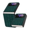 Kryty na mobil | Kryt Pattern Case Zelená pavučina – Samsung Galaxy Z Flip 4 | Kryty na mobil