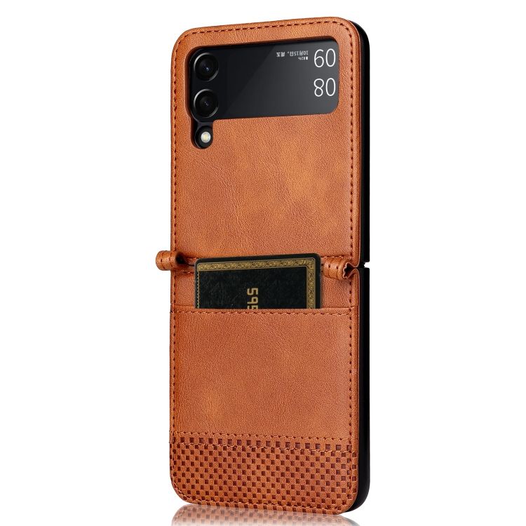 Kryt Retro Leather hnedý – Samsung Galaxy Z Flip 4 | Kryty na mobil Kryty na mobil | Kryt Retro Leather hnedý – Samsung Galaxy Z Flip 4 | Kryty na mobil