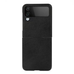 Kryt Shockproof Litchi Texture čierny – Samsung Galaxy Z Flip 4