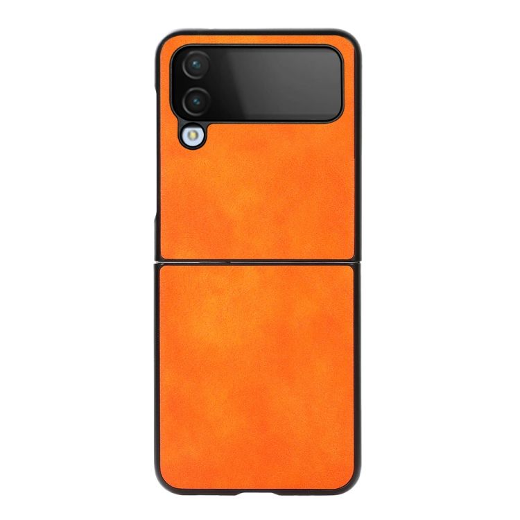 Kryt Shockproof Litchi Texture oranžový – Samsung Galaxy Z Flip 4 | Kryty na mobil Kryty na mobil | Kryt Shockproof Litchi Texture oranžový – Samsung Galaxy Z Flip 4 | Kryty na mobil