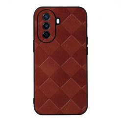 Kryt Weave Case hnedý – Huawei Nova Y70