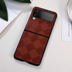 Kryty na mobil | Kryt Weave Case hnedý – Samsung Galaxy Z Flip 4 | Kryty na mobil