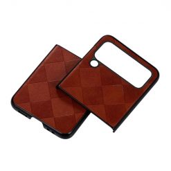 Kryty na mobil | Kryt Weave Case hnedý – Samsung Galaxy Z Flip 4 | Kryty na mobil
