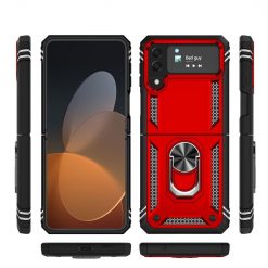 Kryty na mobil | Odolný Kryt Ring Armor Case Červený – Samsung Galaxy Z Flip 4 | Kryty na mobil