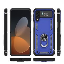 Kryty na mobil | Odolný Kryt Ring Armor case modrý – Samsung Galaxy Z Flip 4 | Kryty na mobil