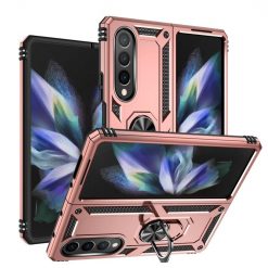 Odolný Kryt Ring Armor case ružový – Samsung Galaxy Z Fold 4