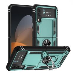 Kryty na mobil | Odolný Kryt Ring Armor case zelený – Samsung Galaxy Z Flip 4 | Kryty na mobil