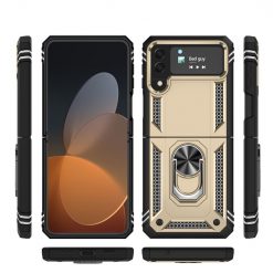 Odolný Kryt Ring Armor case zlatý – Samsung Galaxy Z Flip 4 | Kryty na mobil Kryty na mobil | Odolný Kryt Ring Armor case zlatý – Samsung Galaxy Z Flip 4 | Kryty na mobil