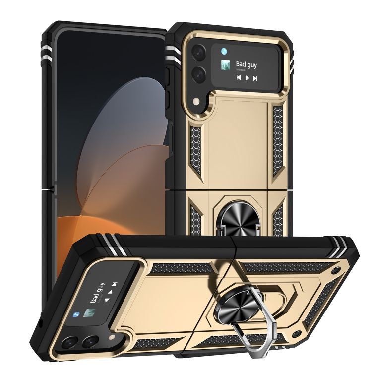 Odolný Kryt Ring Armor case zlatý – Samsung Galaxy Z Flip 4 | Kryty na mobil Kryty na mobil | Odolný Kryt Ring Armor case zlatý – Samsung Galaxy Z Flip 4 | Kryty na mobil