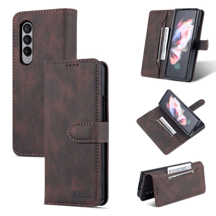 Peňaženkové puzdro AZNS Dream hnedé – Samsung Galaxy Z Fold 4 | Kryty na mobil Kryty na mobil | Peňaženkové puzdro AZNS Dream hnedé – Samsung Galaxy Z Fold 4 | Kryty na mobil