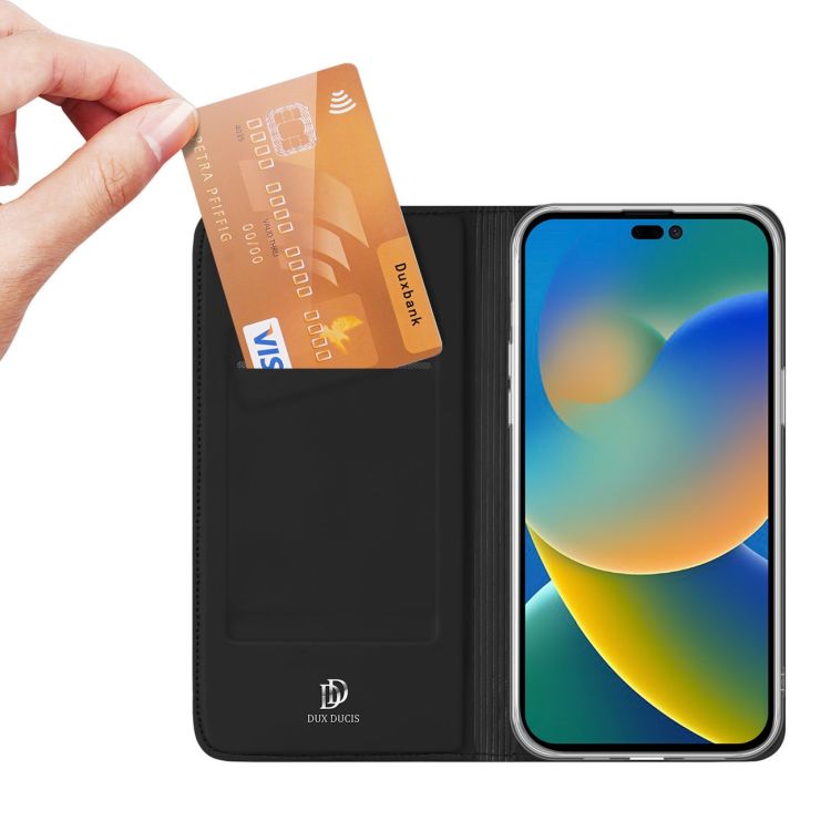 Peňaženkové puzdro Dux Ducis Skin Pro čierne – Apple iPhone 14 Pro Max | Kryty na mobil Kryty na mobil | Peňaženkové puzdro Dux Ducis Skin Pro čierne – Apple iPhone 14 Pro Max | Kryty na mobil