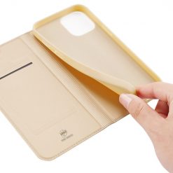 Peňaženkové puzdro Dux Ducis Skin Pro zlaté – Apple iPhone 14 | Kryty na mobil Kryty na mobil | Peňaženkové puzdro Dux Ducis Skin Pro zlaté – Apple iPhone 14 | Kryty na mobil