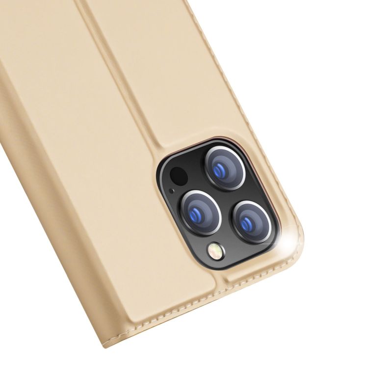 Peňaženkové puzdro Dux Ducis Skin Pro zlaté – Apple iPhone 14 Pro Max | Kryty na mobil Kryty na mobil | Peňaženkové puzdro Dux Ducis Skin Pro zlaté – Apple iPhone 14 Pro Max | Kryty na mobil
