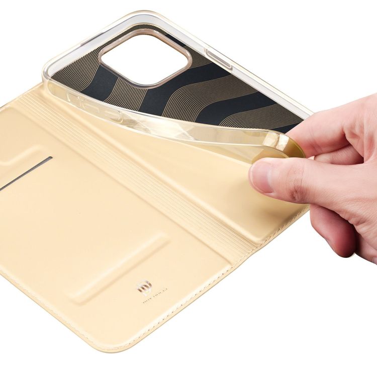 Peňaženkové puzdro Dux Ducis Skin Pro zlaté – Apple iPhone 14 Pro Max | Kryty na mobil Kryty na mobil | Peňaženkové puzdro Dux Ducis Skin Pro zlaté – Apple iPhone 14 Pro Max | Kryty na mobil