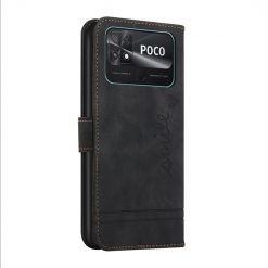 Peňaženkové puzdro Retro Smile čierne – Xiaomi Poco C40 | Kryty na mobil Kryty na mobil | Peňaženkové puzdro Retro Smile čierne – Xiaomi Poco C40 | Kryty na mobil