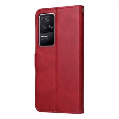 Kryty na mobil | Peňaženkové puzdro Solid červené – Xiaomi Poco F4 | Kryty na mobil