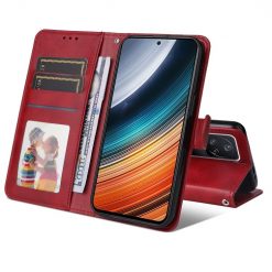 Kryty na mobil | Peňaženkové puzdro Solid červené – Xiaomi Poco F4 | Kryty na mobil