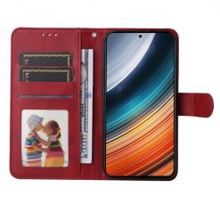 Kryty na mobil | Peňaženkové puzdro Solid červené – Xiaomi Poco F4 | Kryty na mobil