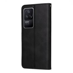 Kryty na mobil | Peňaženkové puzdro Solid čierne – Xiaomi Poco F4 | Kryty na mobil